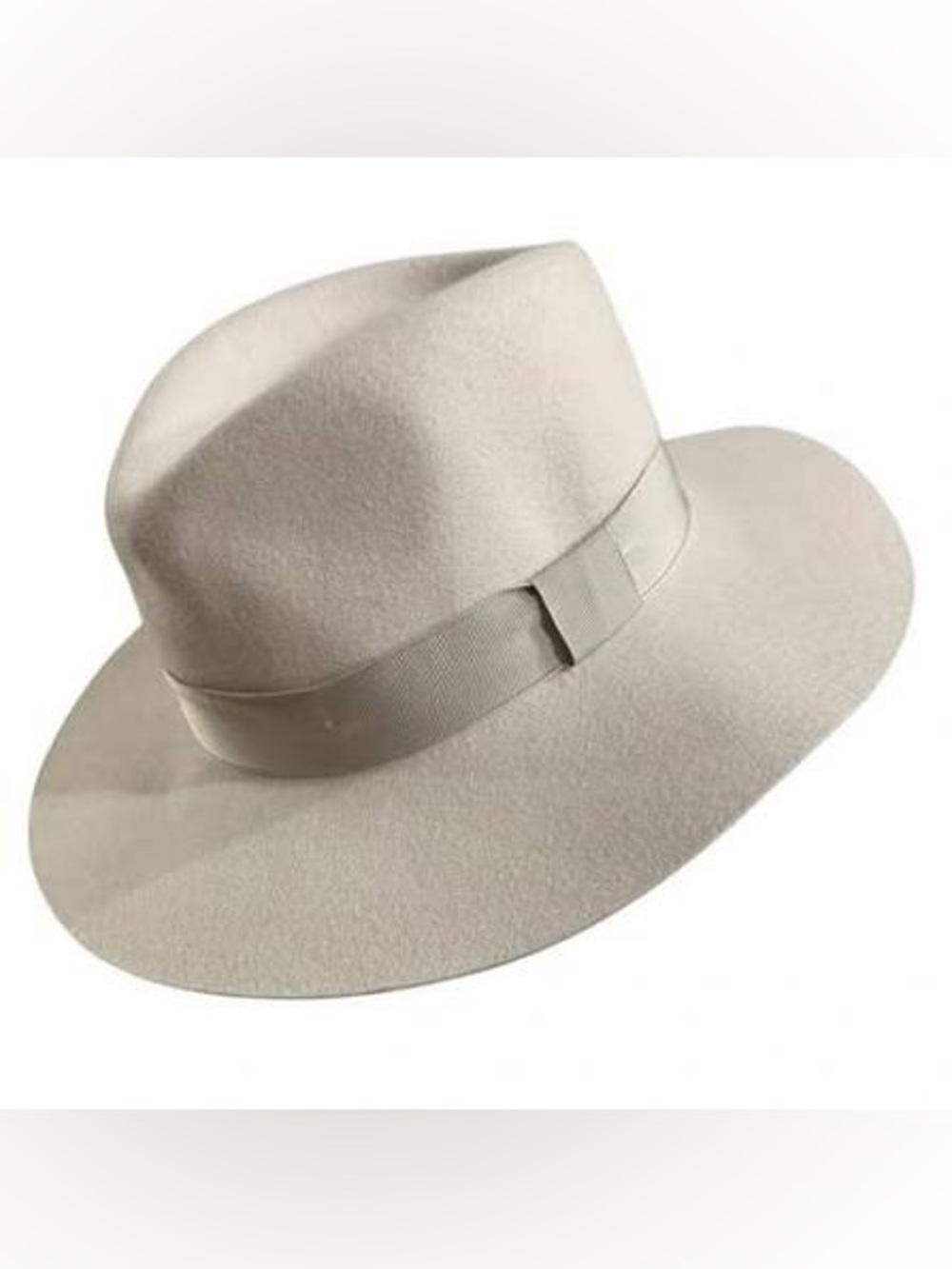 NWT rag & bone Lenny Wool Fedora Hat in Shell M